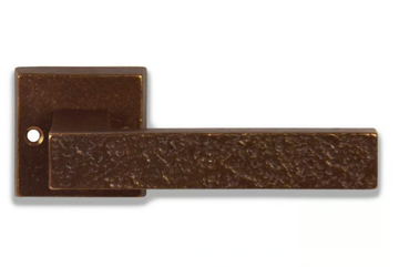 ONDA - Bronze door handle on rose by GIARA ART DESIGN-BRONZE - view 3